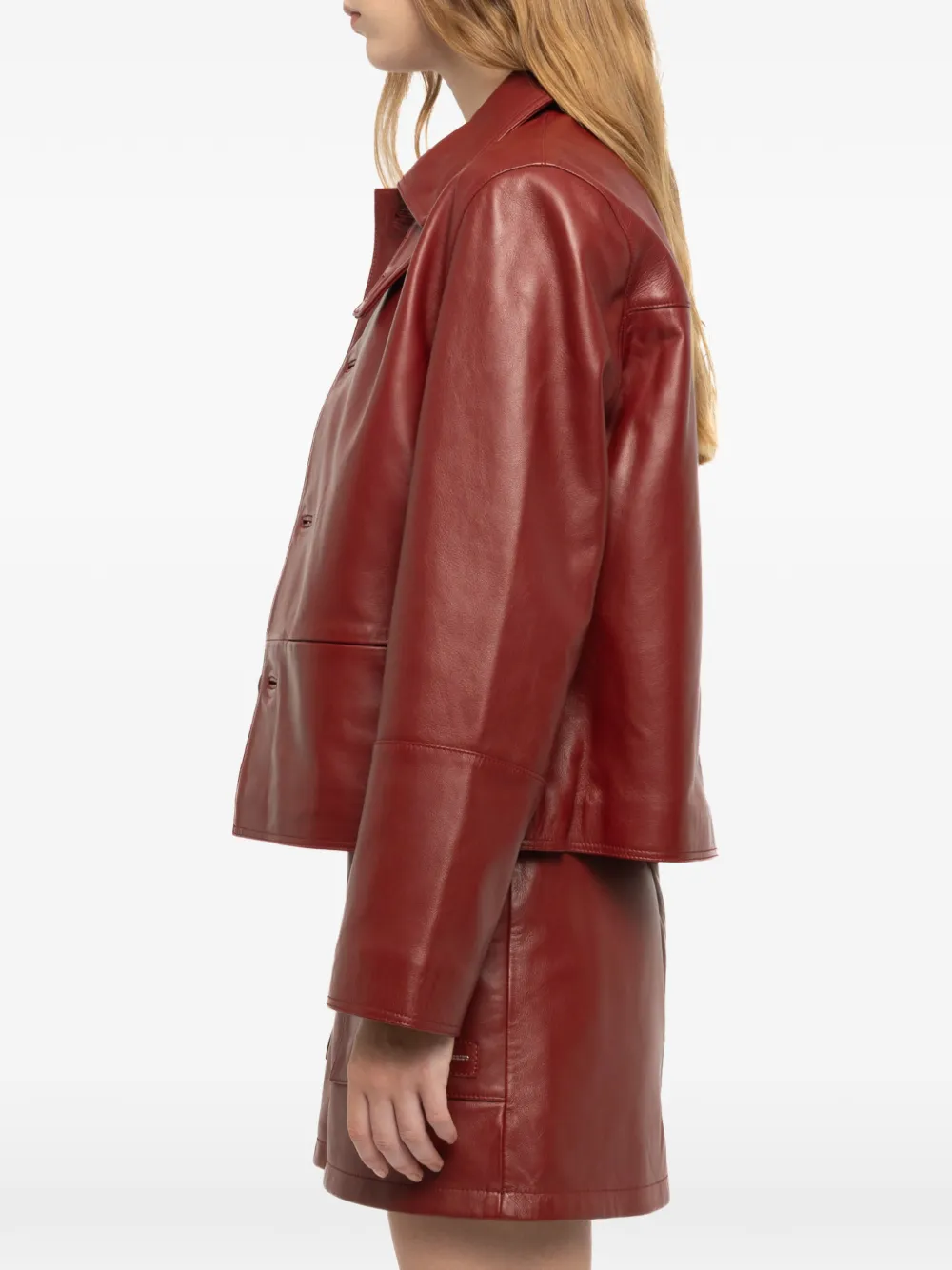 Zadig&Voltaire Leren jack Rood