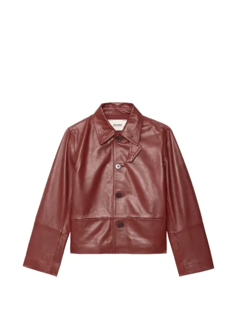Zadig&Voltaire chamarra de piel con botones