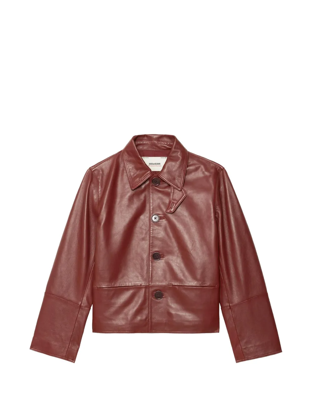 Zadig&Voltaire Leren jack Rood