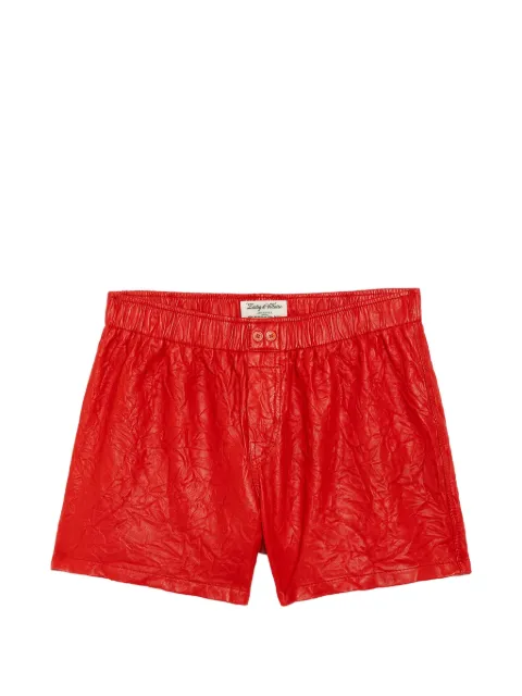 Zadig&Voltaire Pax crinkled-leather shorts