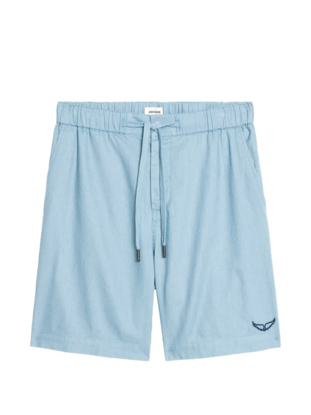 Zadig&Voltaire Pany drawstring-waist logo-embroidered shorts - Blu