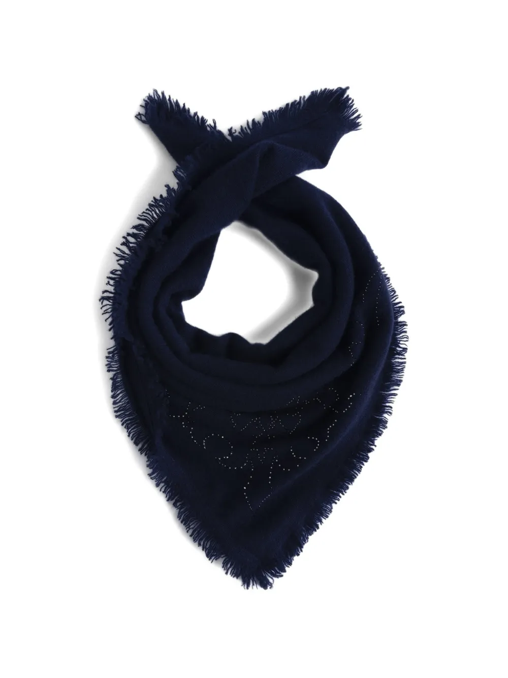 Zadig&Voltaire Sjaal met franje en stras Blauw