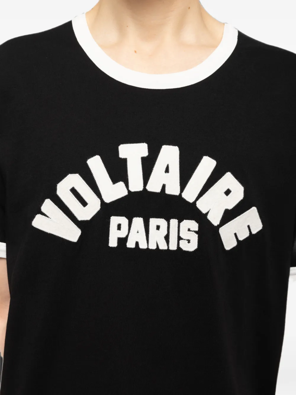 Zadig&Voltaire T-shirt met logoprint Zwart