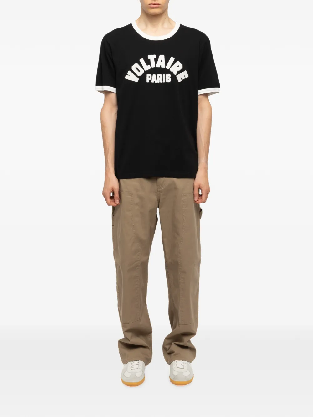 Zadig&Voltaire T-shirt met logoprint Zwart