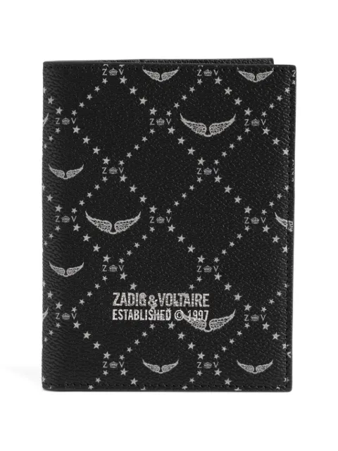 Zadig&Voltaire Pass-Etui mit Monogramm-Print
