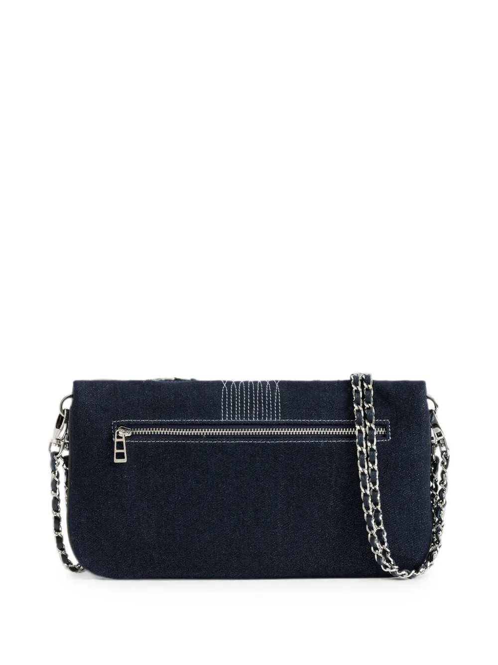 Zadig&Voltaire Rock denim clutch Blauw