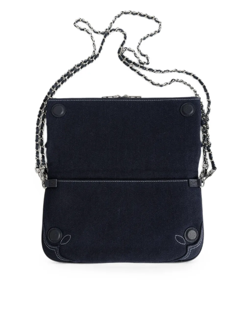 Zadig&Voltaire Rock denim clutch Blauw