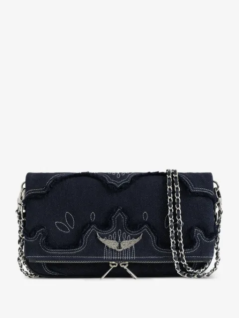 Zadig&Voltaire Rock denim clutch
