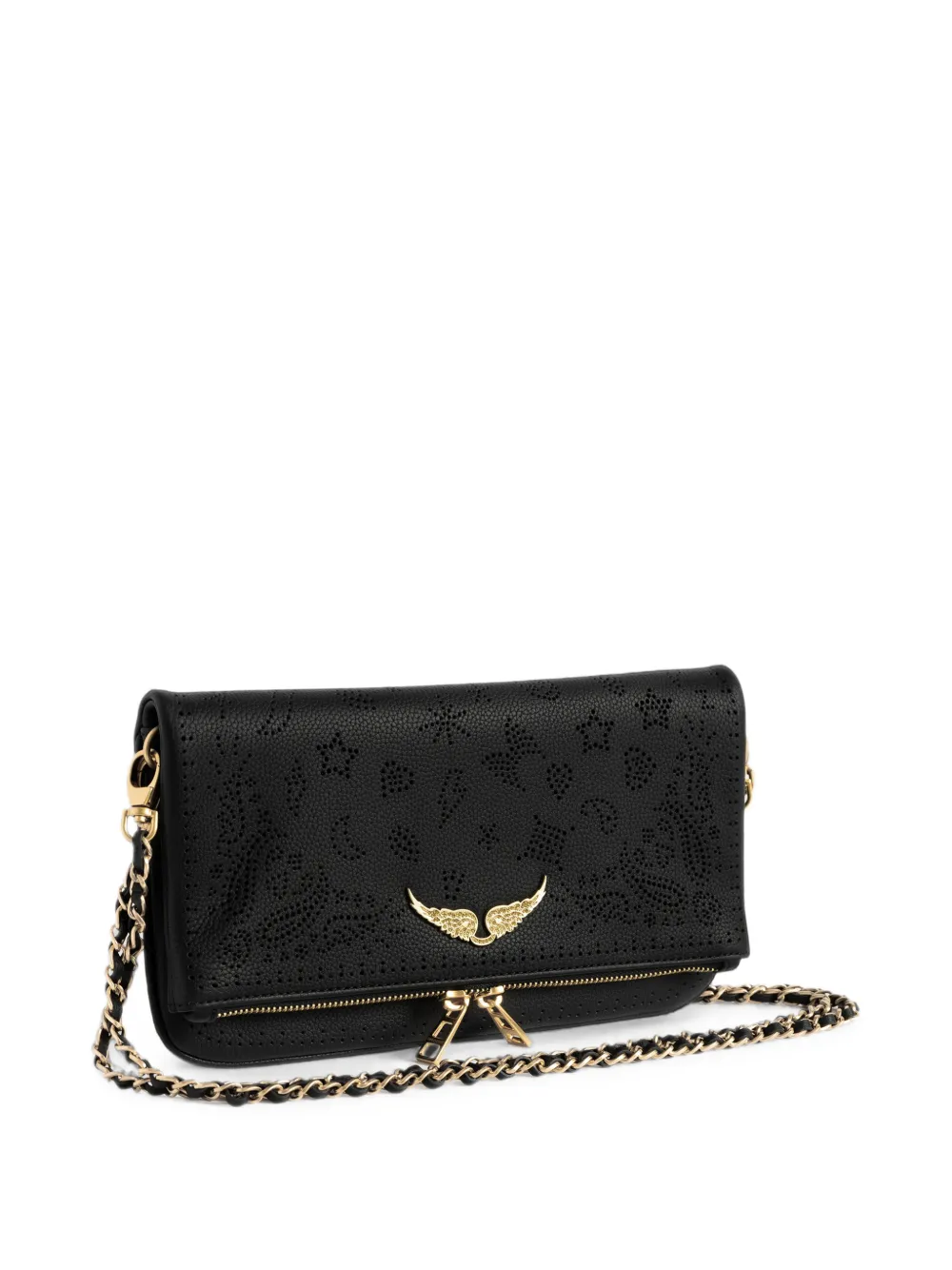 Zadig&Voltaire Rock Perfo schoudertas Zwart