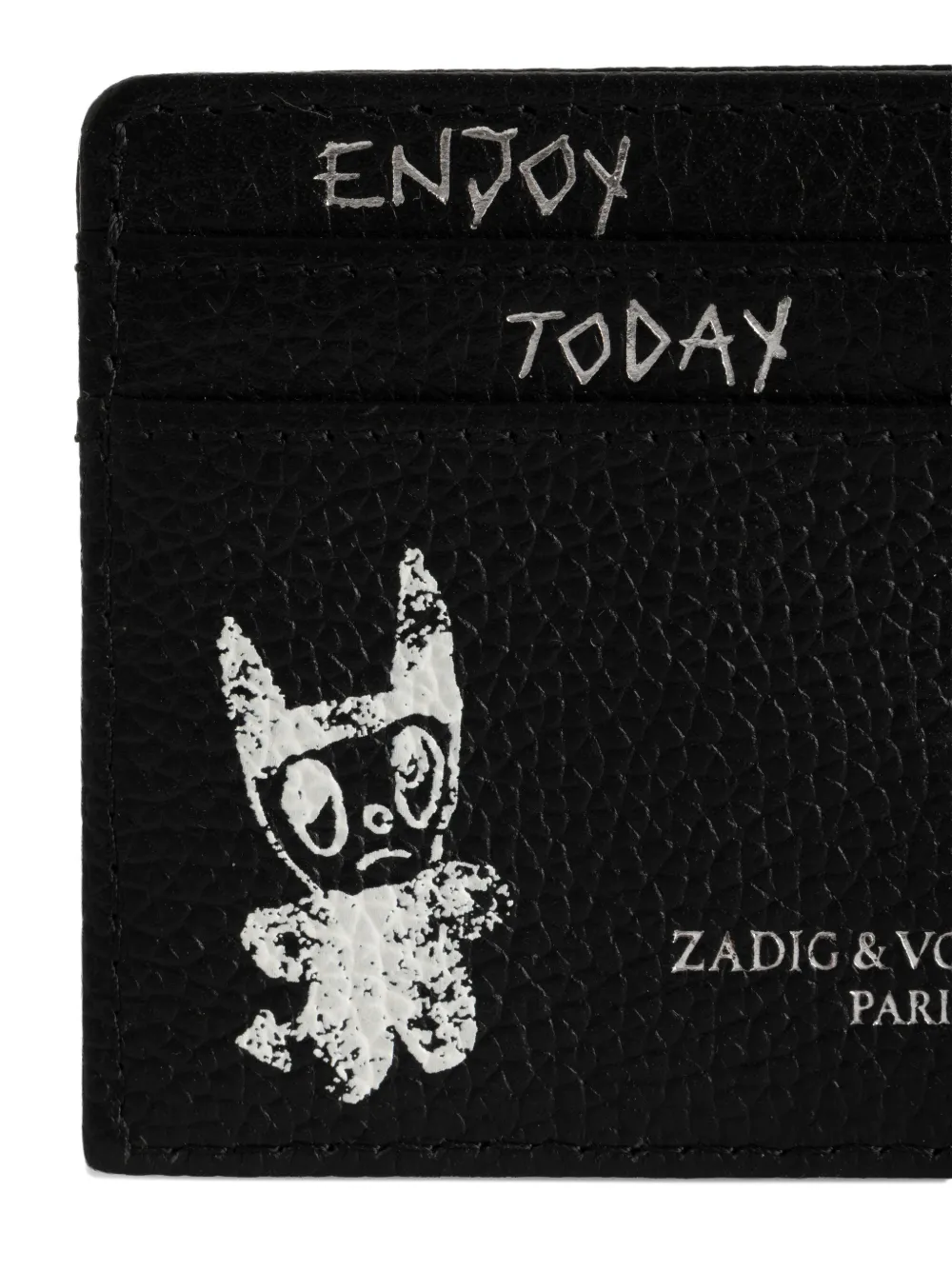 Zadig&Voltaire Leren pasjeshouder Zwart