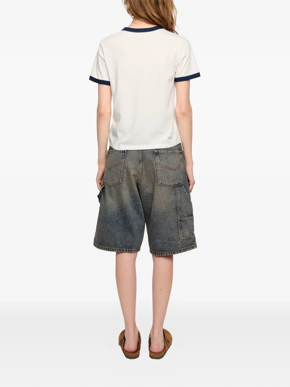 Zadig&Voltaire Woos T-shirt met logo-print Beige