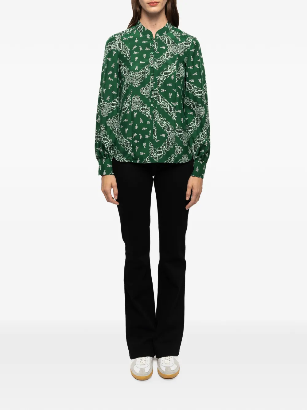 Zadig&Voltaire Zijden blouse Groen