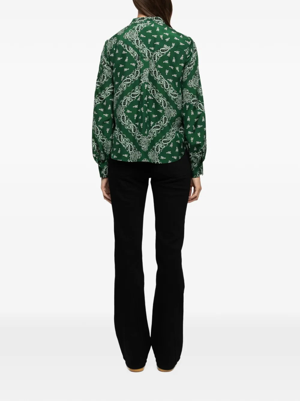 Zadig&Voltaire Zijden blouse Groen