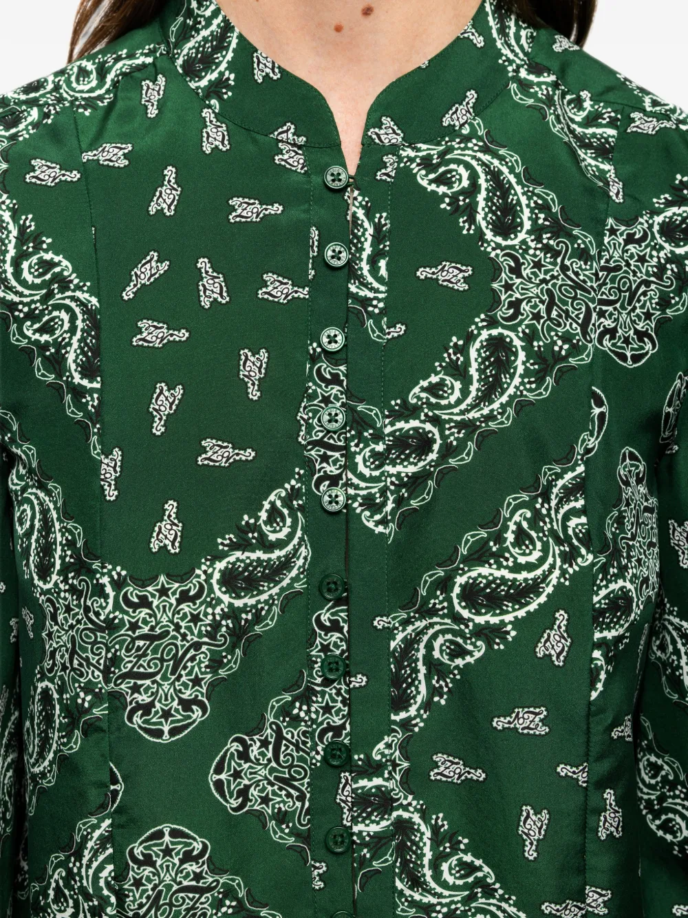 Zadig&Voltaire Zijden blouse Groen