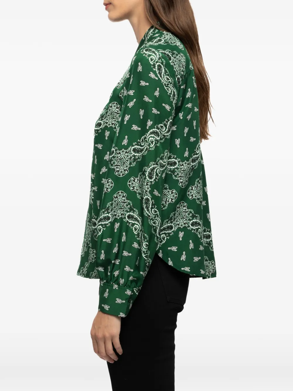 Zadig&Voltaire Zijden blouse Groen