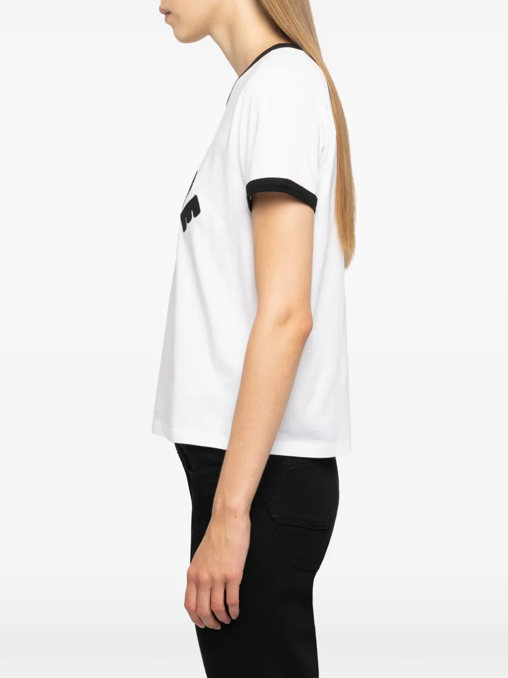 Zadig&Voltaire Alys T-shirt met logoprint Wit