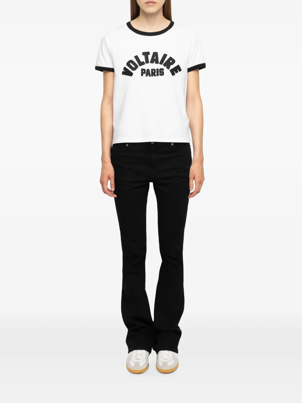 Zadig&Voltaire Alys T-shirt met logoprint Wit