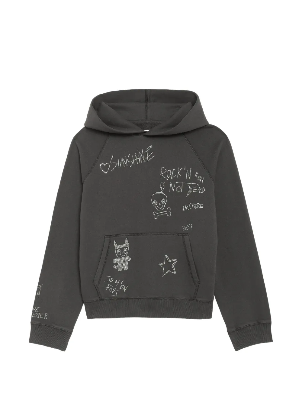 Zadig&Voltaire Georgy rhinestone-embellished hoodie