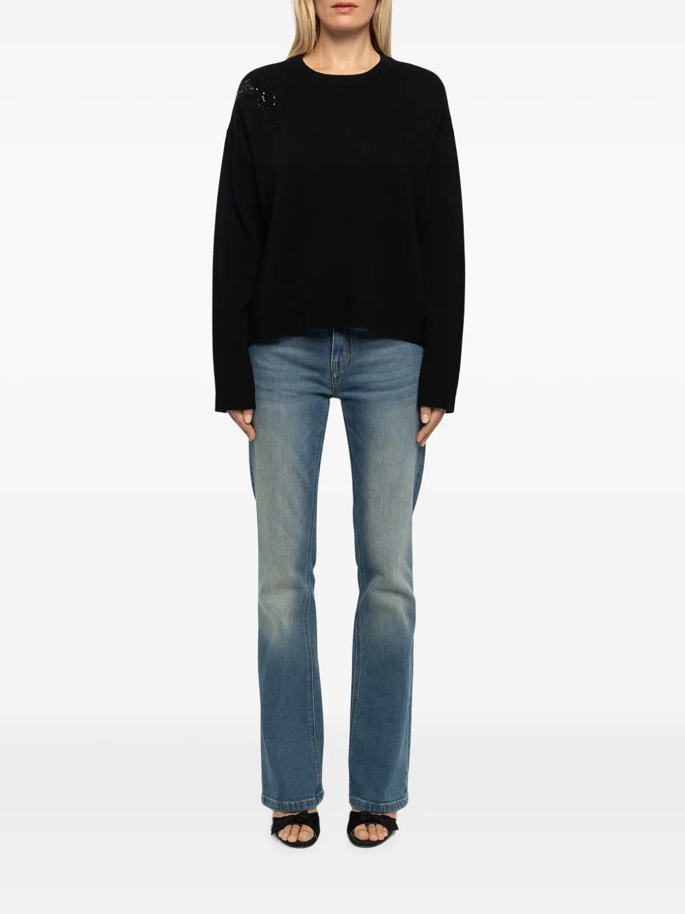 Zadig&Voltaire Markuz verfraaide trui Zwart