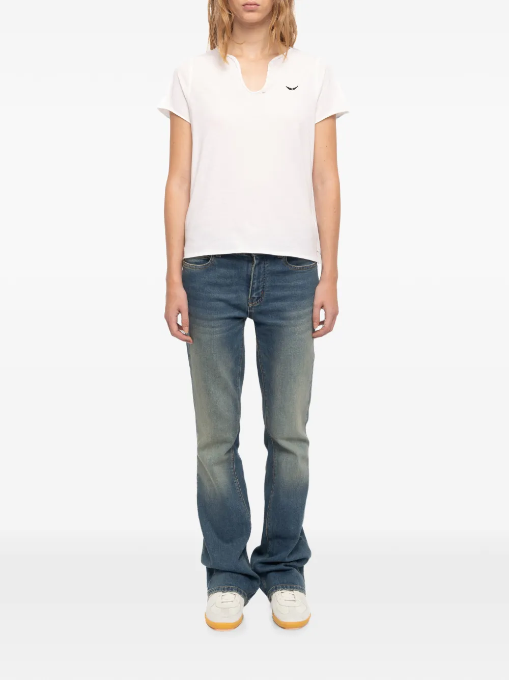 Zadig&Voltaire Henley T-shirt Wit
