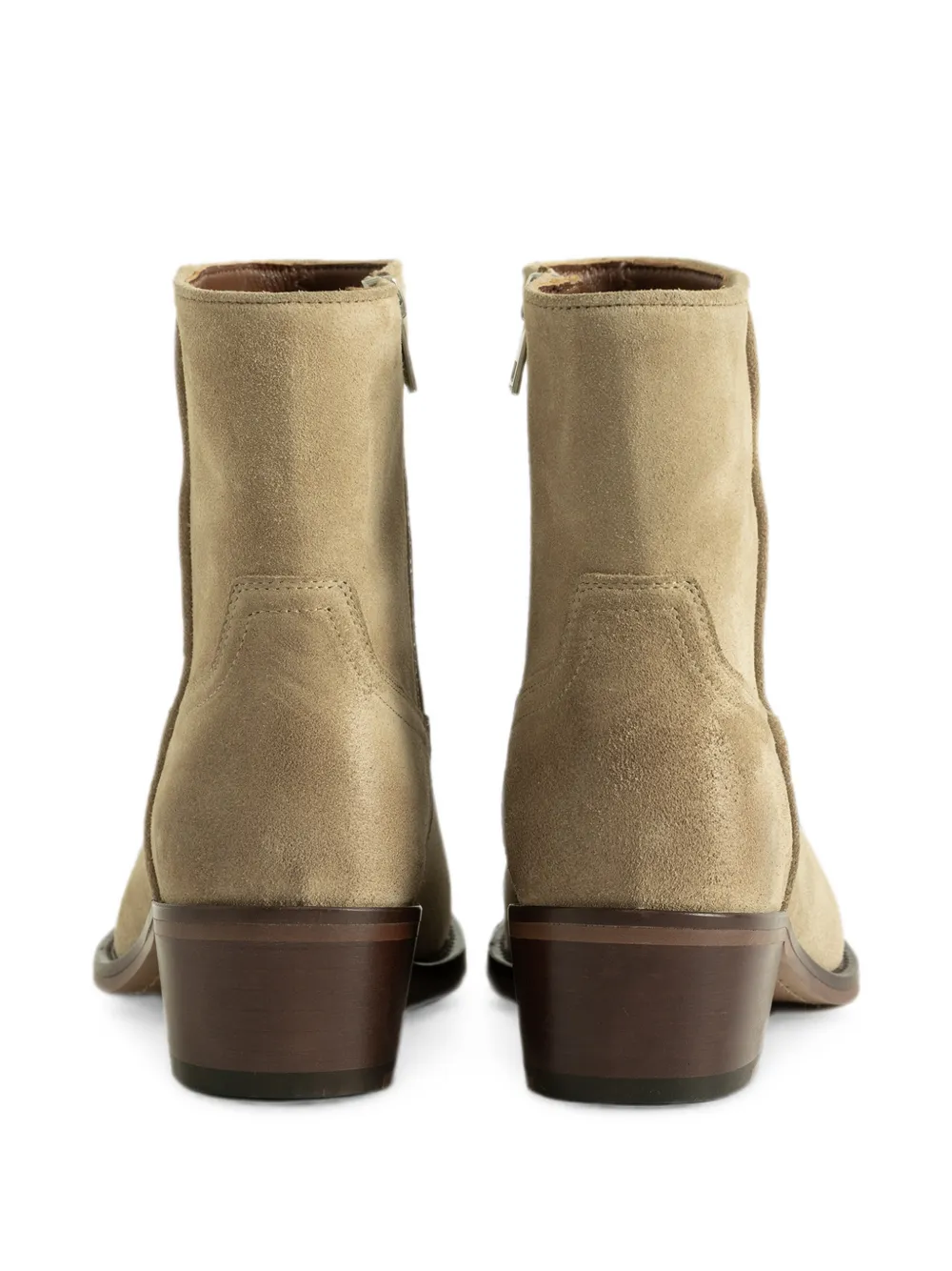 Zadig&Voltaire Tex low suede ankle boots Beige