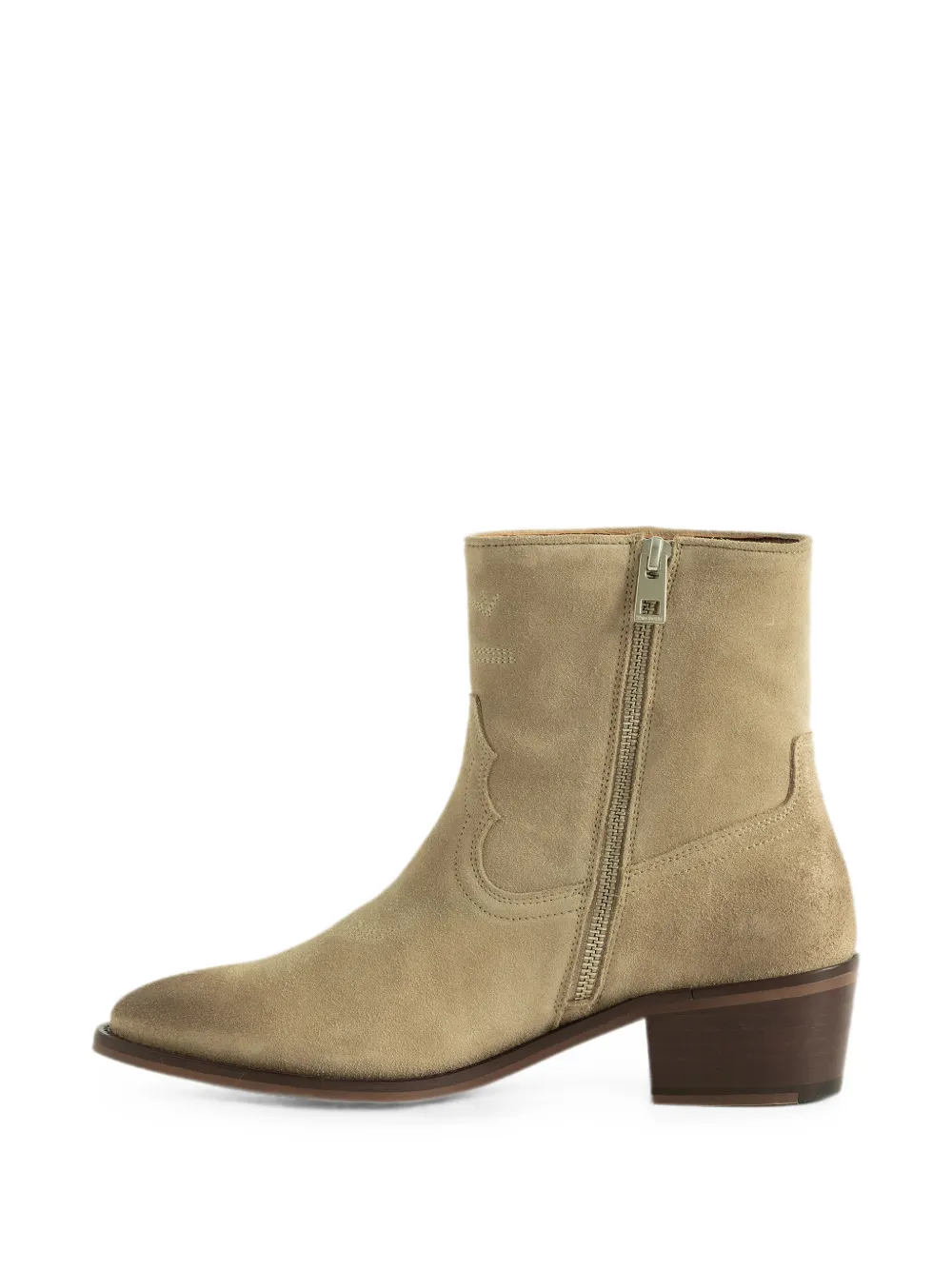 Zadig&Voltaire Tex low suede ankle boots Beige