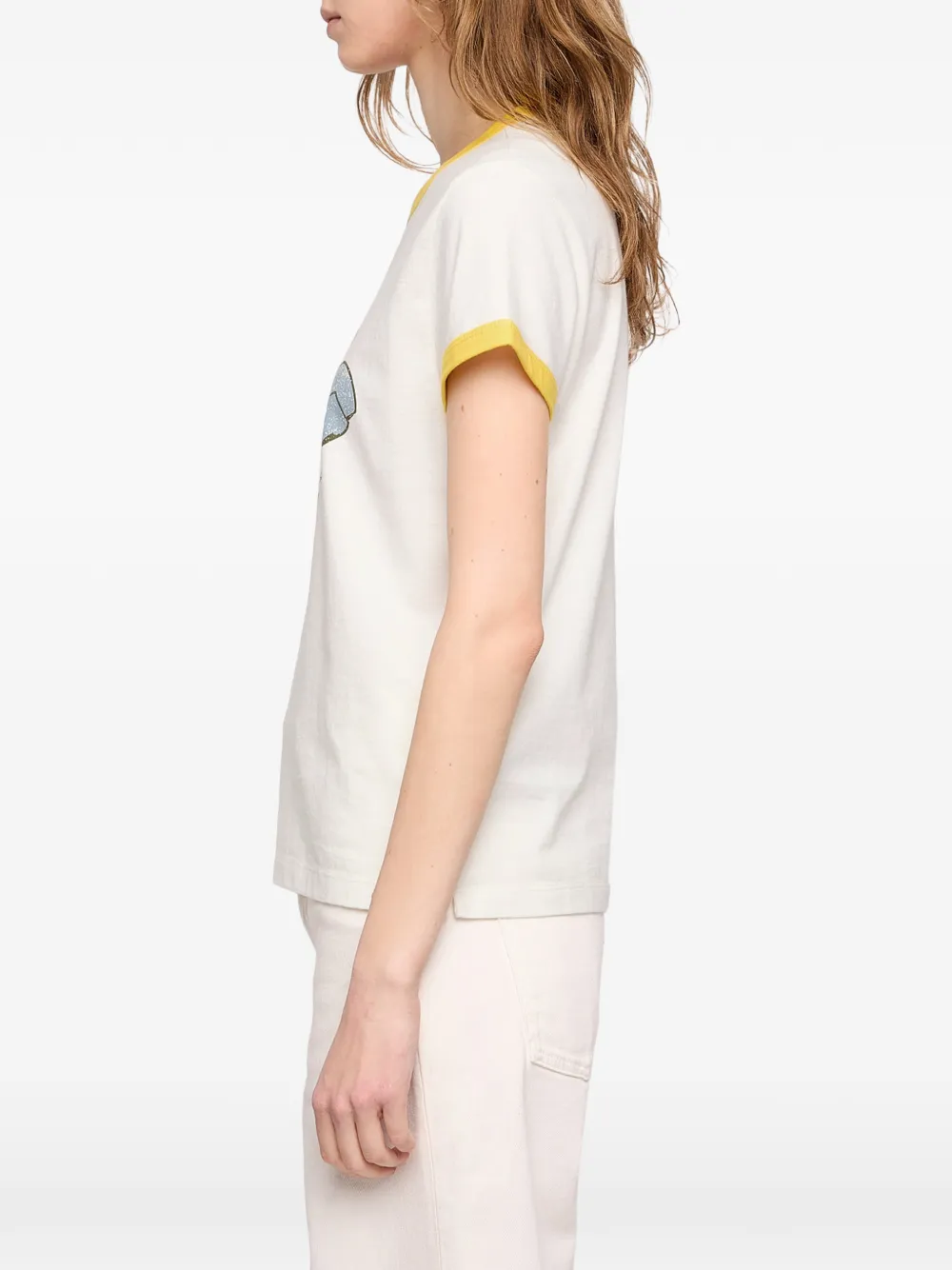 Zadig&Voltaire Walk T-shirt met grafische print Wit