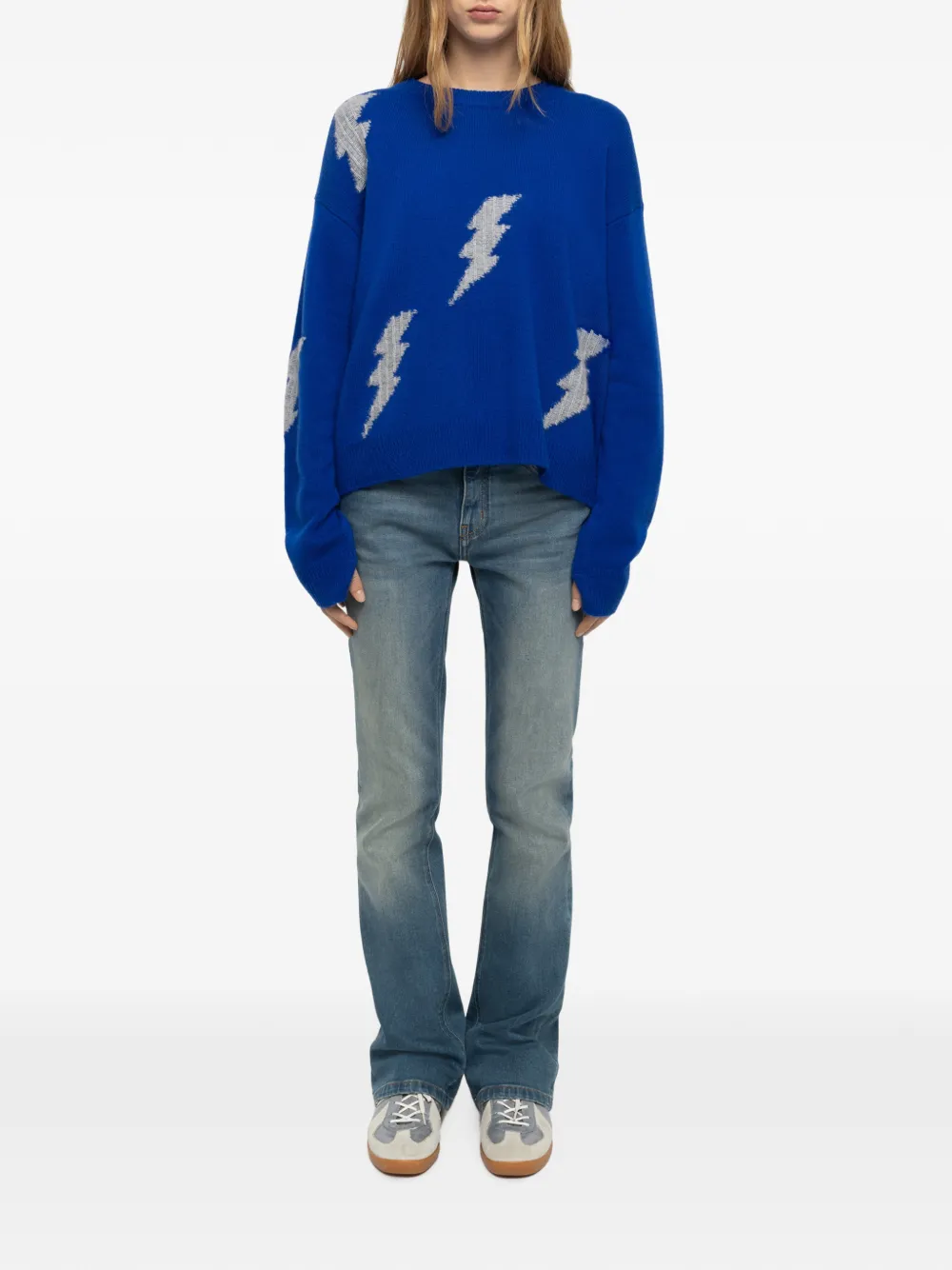 Zadig&Voltaire Markuz New Flashlight trui Blauw