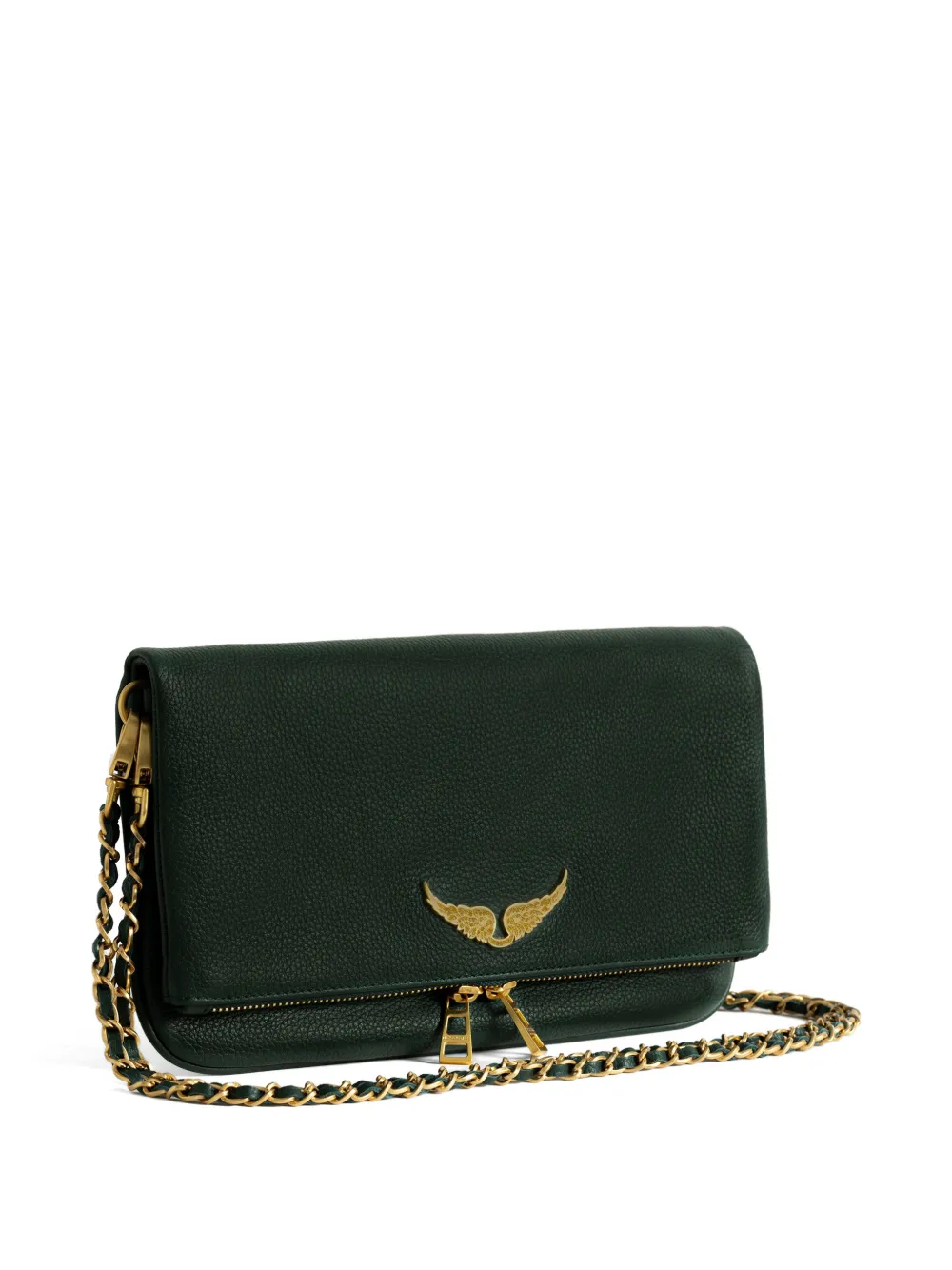 Zadig&Voltaire Rock leren clutch Groen