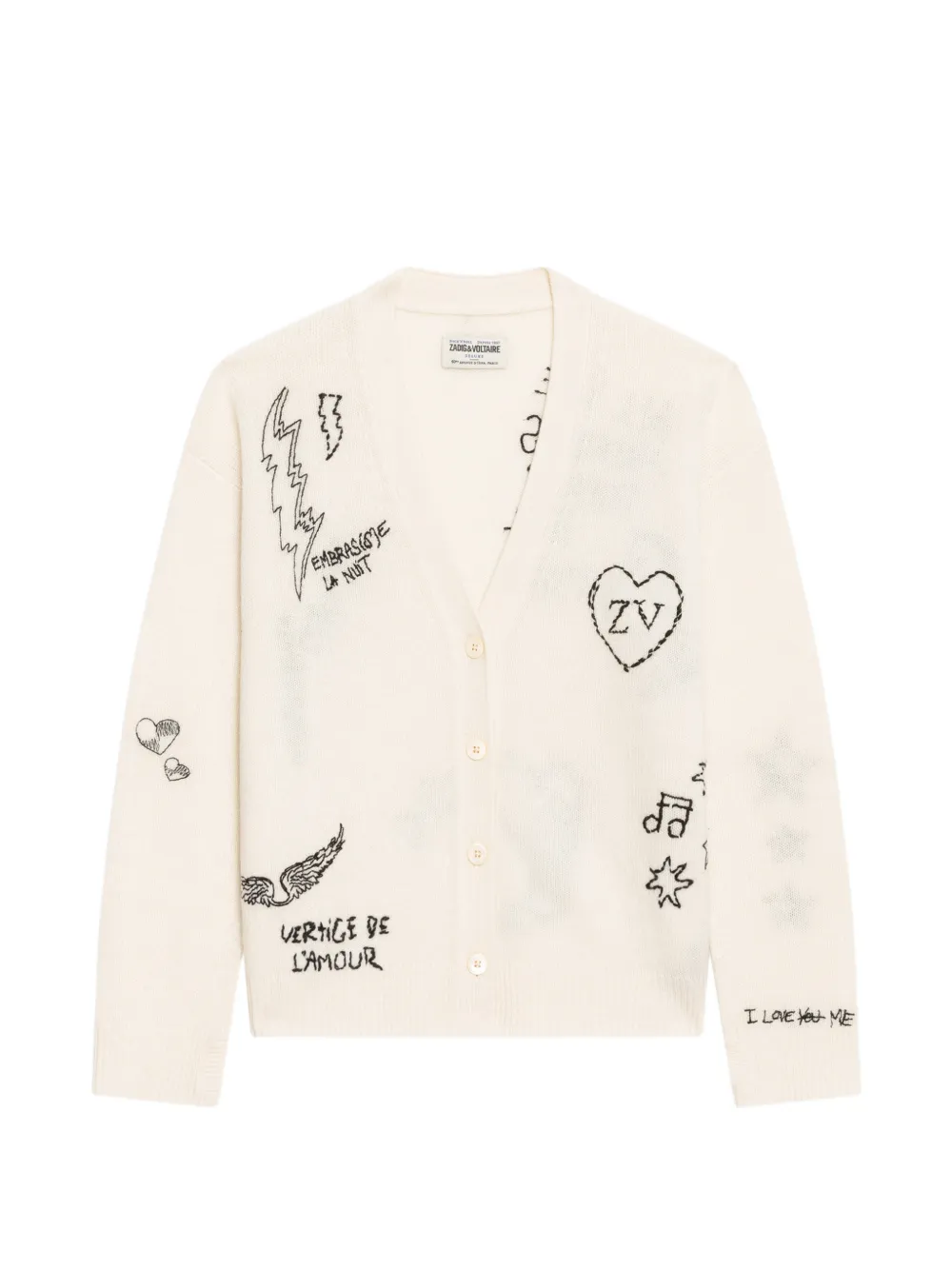Zadig&Voltaire Mirkaz cardigan 100% cashmere