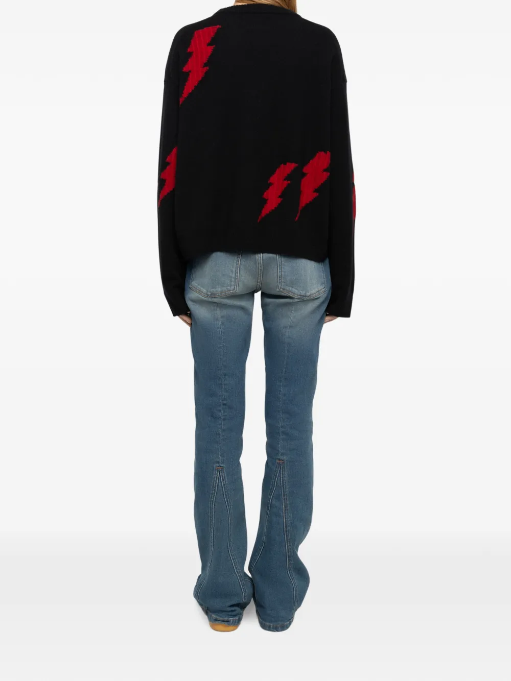 Zadig&Voltaire Markuz trui van 100% kasjmier Zwart