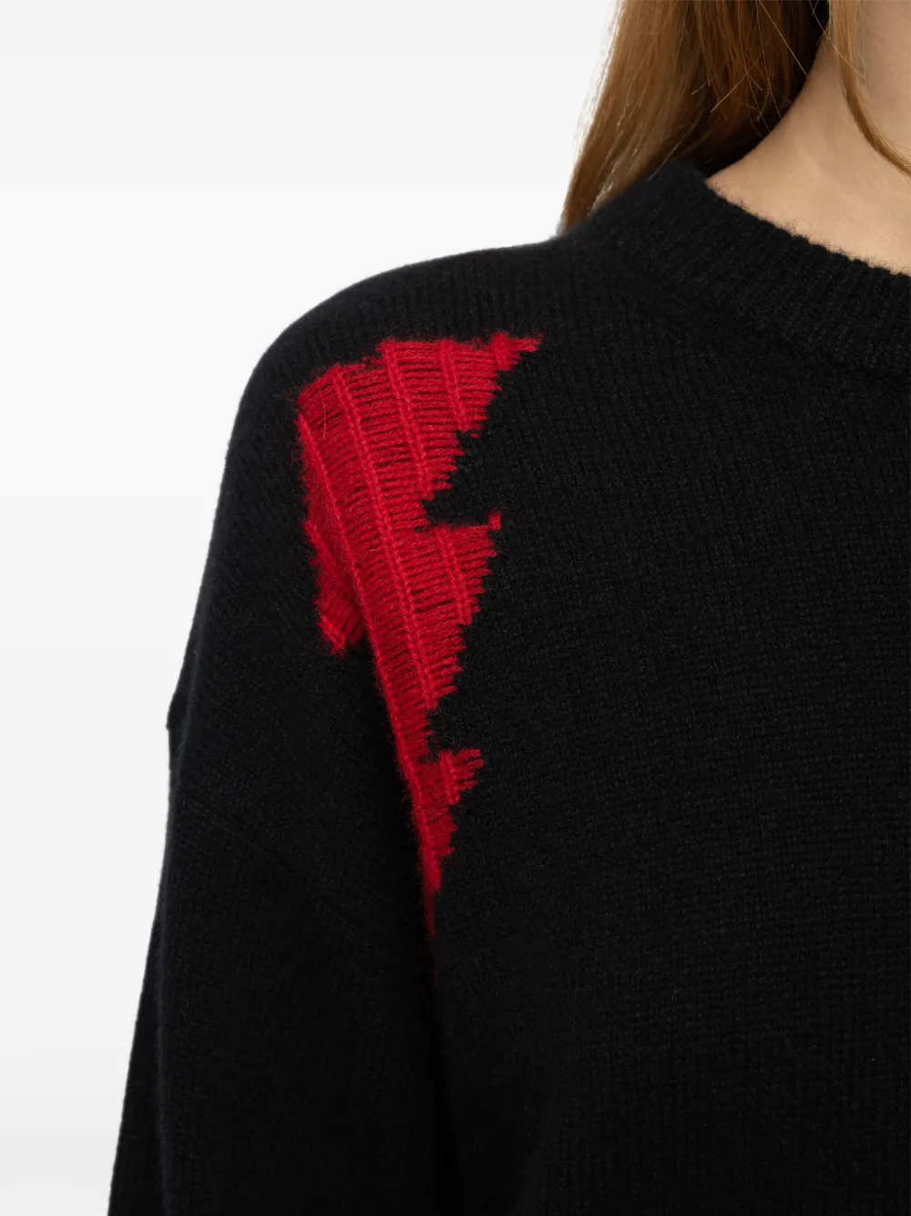 Zadig&Voltaire Markuz trui van 100% kasjmier Zwart