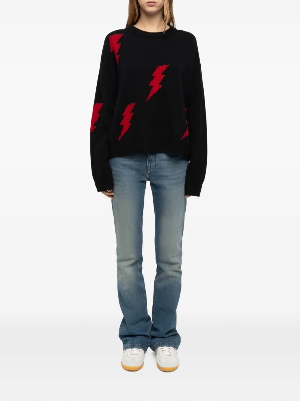 Zadig&Voltaire Markuz trui van 100% kasjmier Zwart
