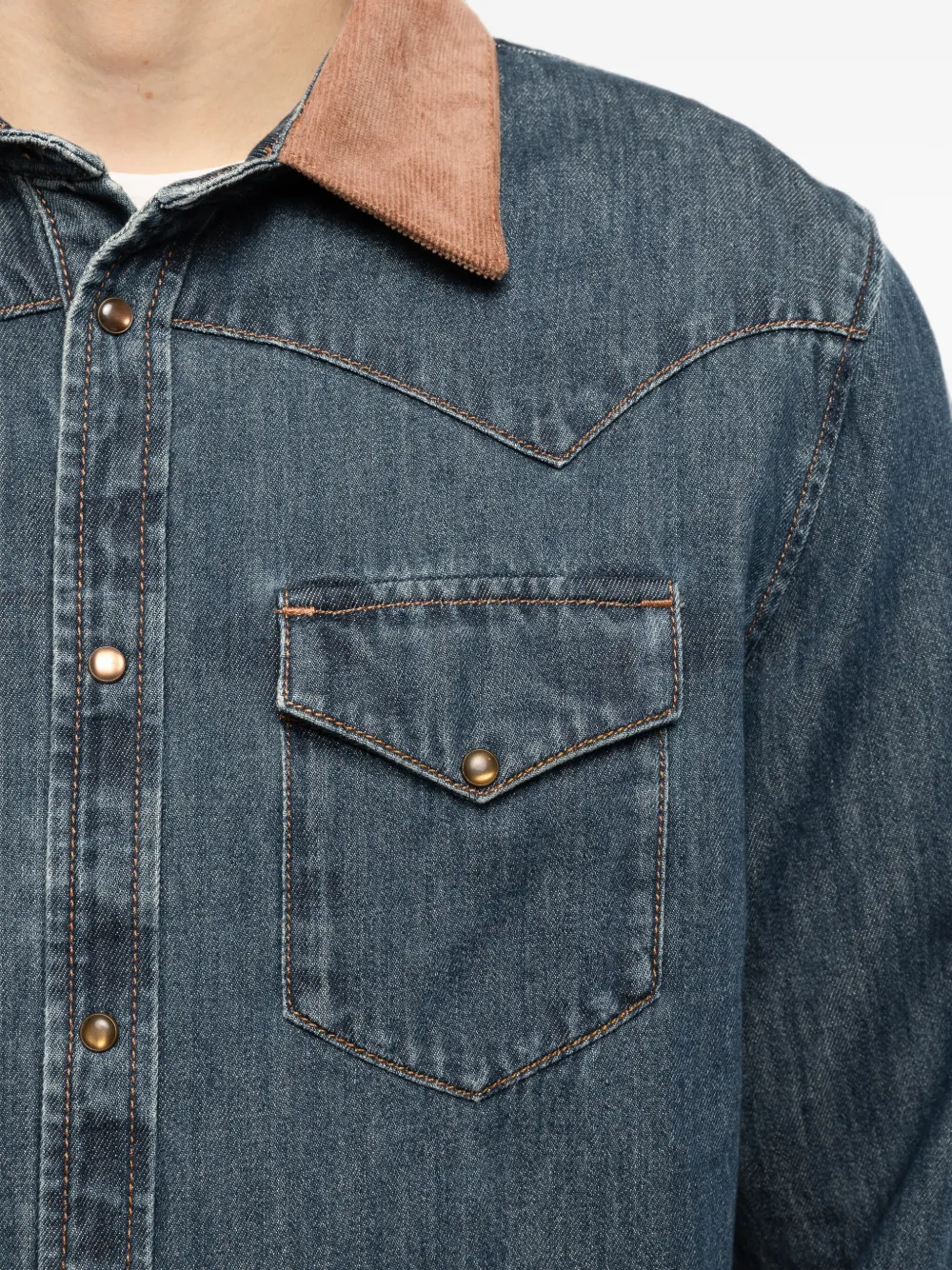 Zadig&Voltaire Saby denim overhemd Blauw