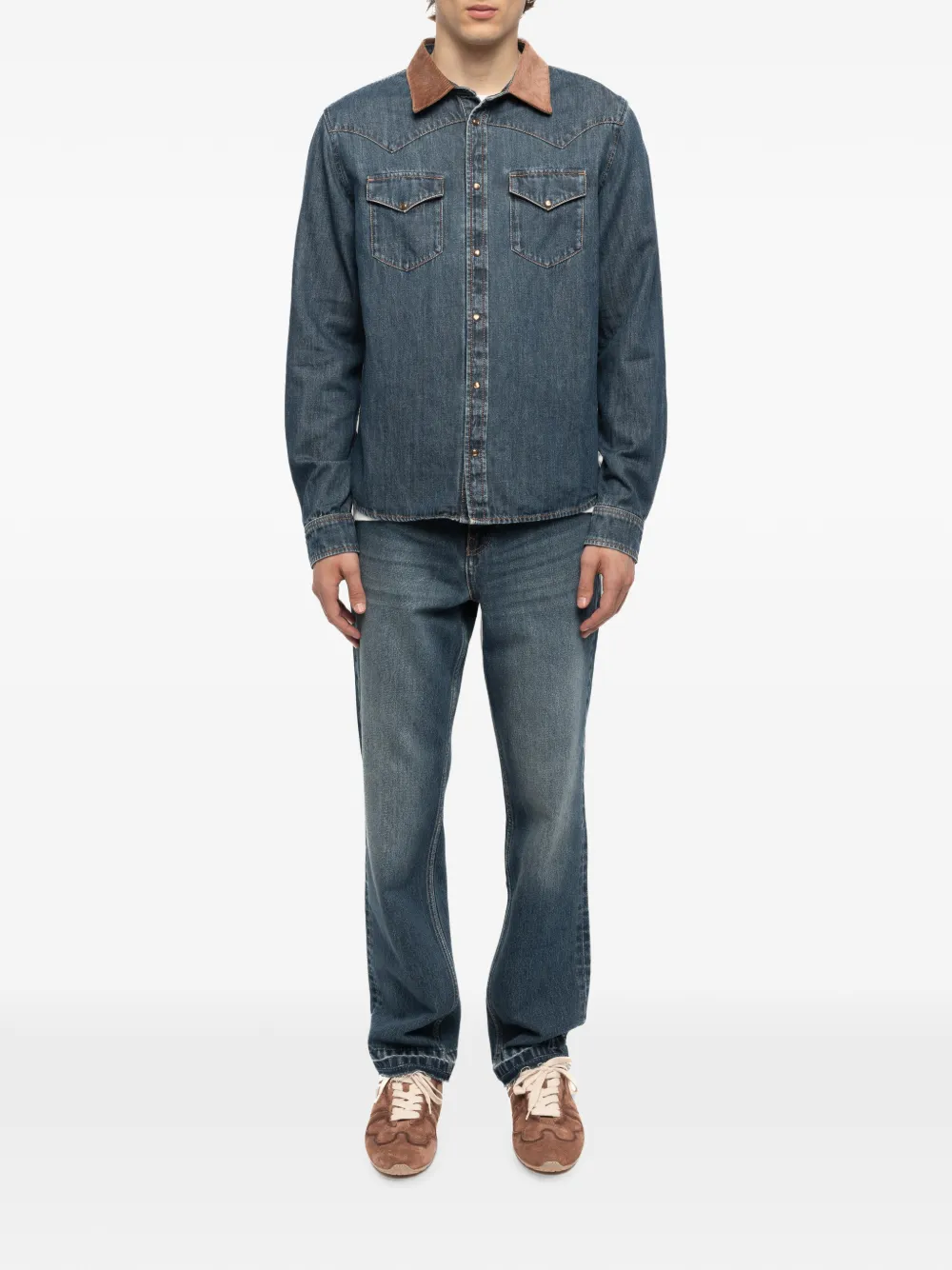 Zadig&Voltaire Saby denim overhemd Blauw