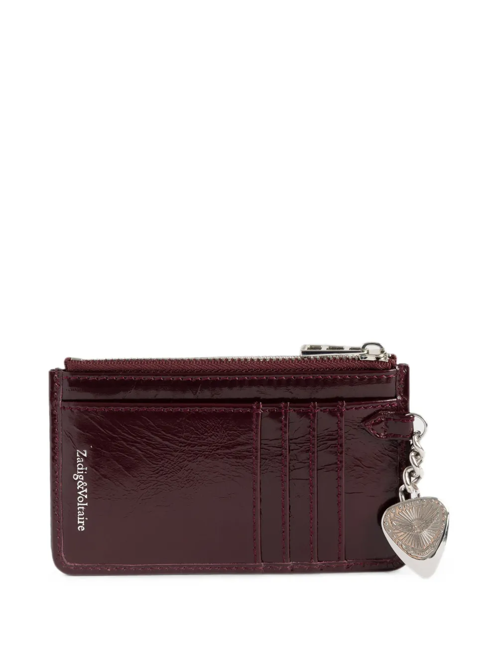 Zadig&Voltaire Sunny Card lakleren pasjeshouder Paars