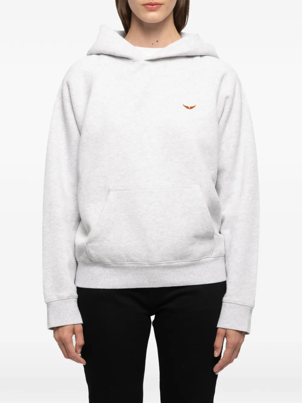 Zadig&Voltaire Georgy horse-print hoodie - Grigio