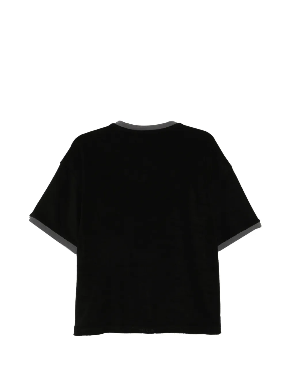 We11done T-shirt met teddybeerprint Zwart