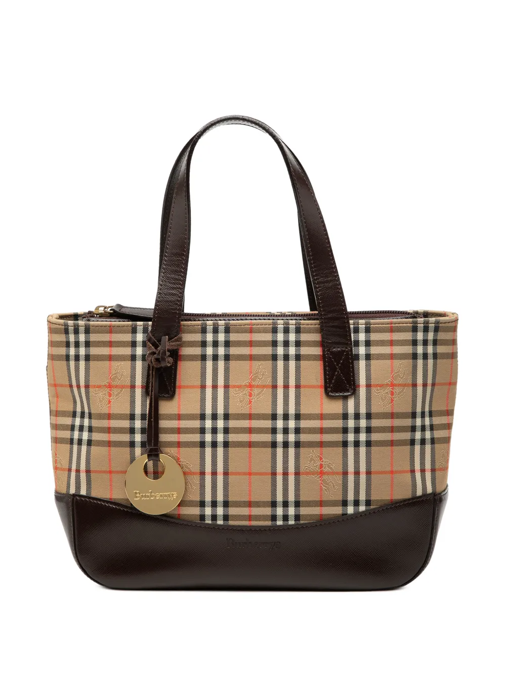 Burberry Pre-Owned 2000-2017 Haymarket Check Canvas tote bag - Nude