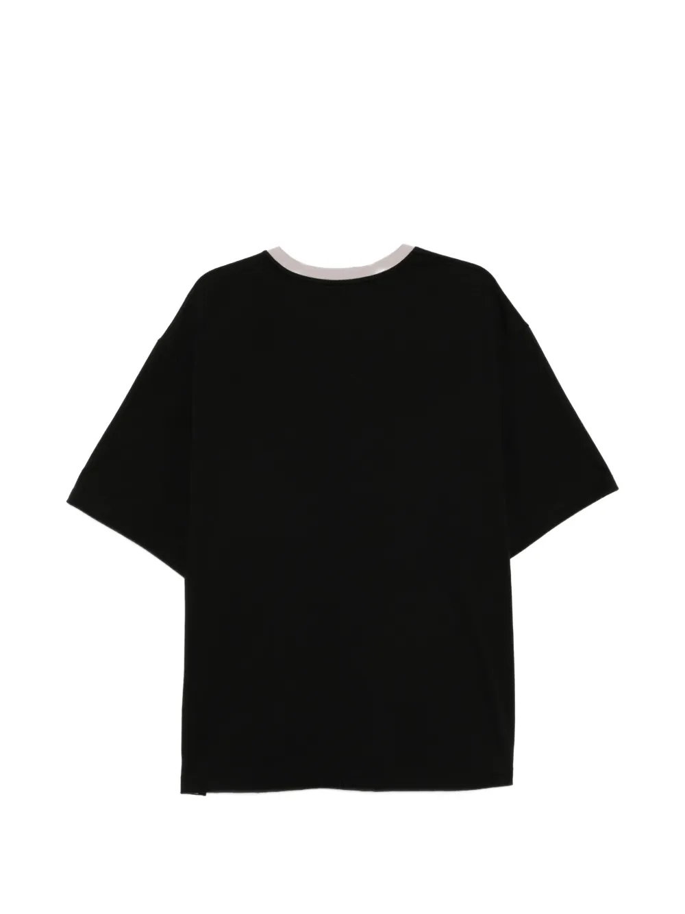 We11done T-shirt met print Zwart