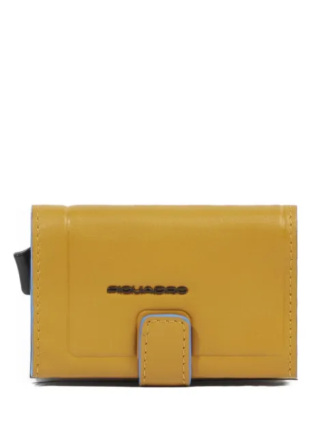 PIQUADRO leather pop-up card holder