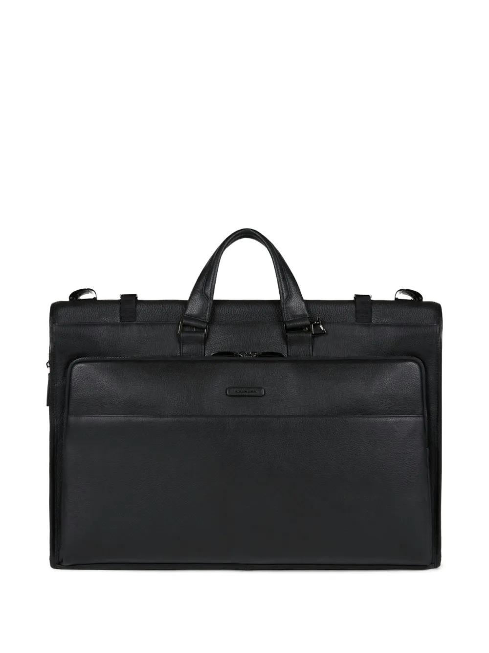 PIQUADRO shirt sleeve leather garment bag - Schwarz