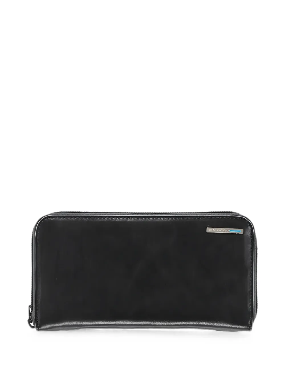 PIQUADRO zip-around leather wallet - Nero