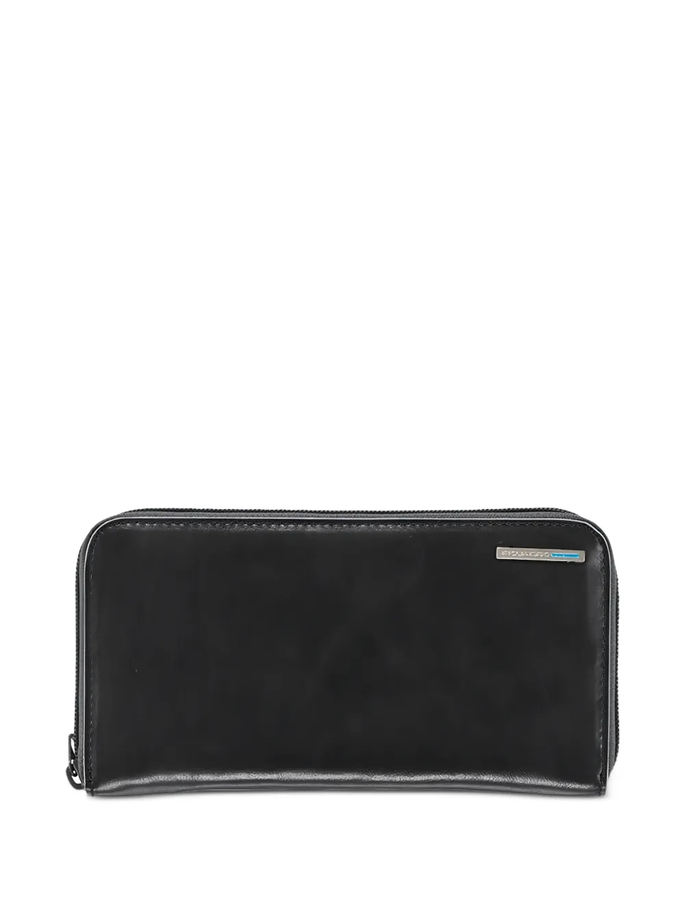 PIQUADRO zip-around leather wallet - Nero