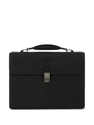 PIQUADRO レザー ビジネスバッグ | ブラック | FARFETCH JP