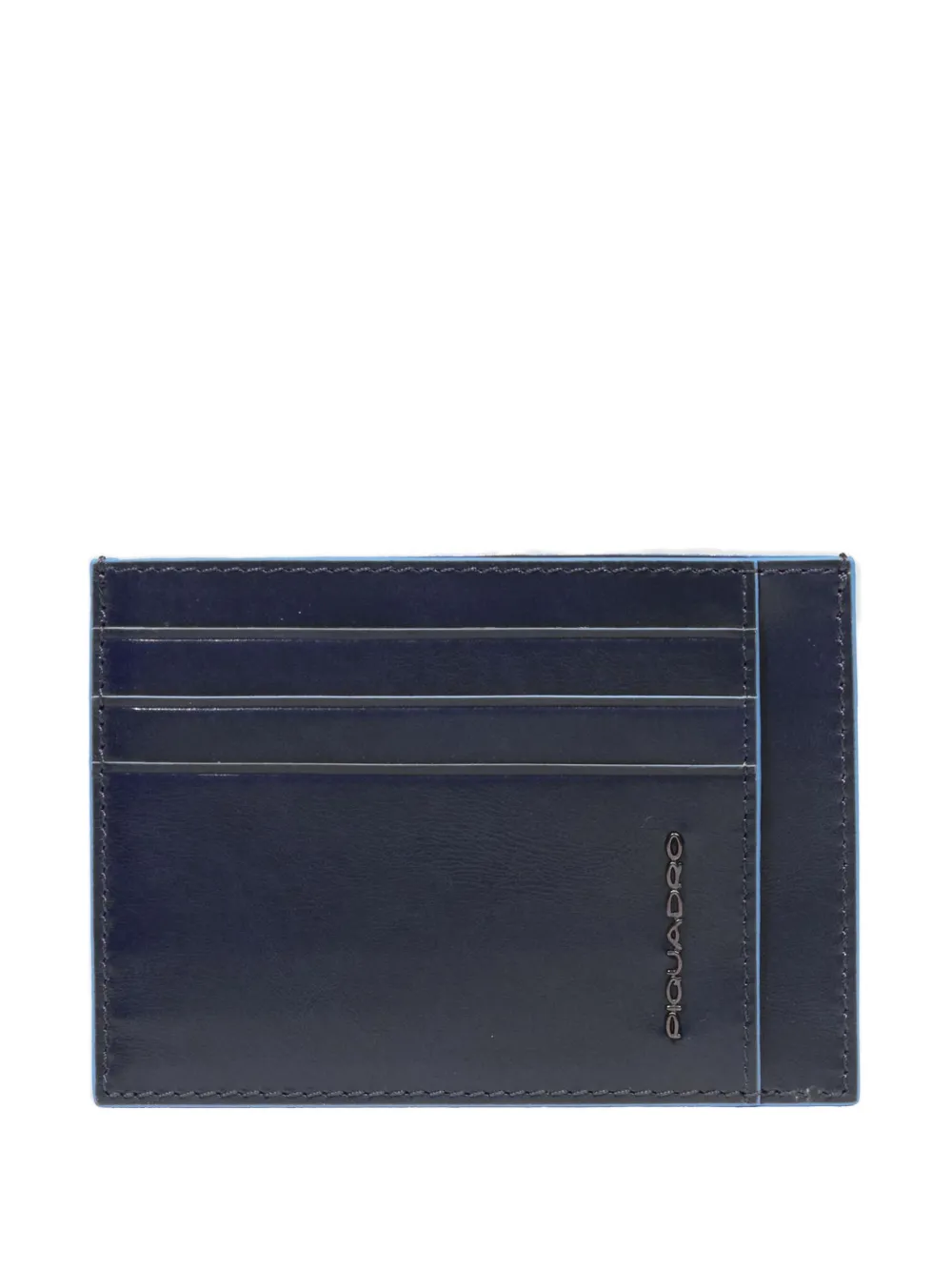 PIQUADRO slim leather cardholder - Blu