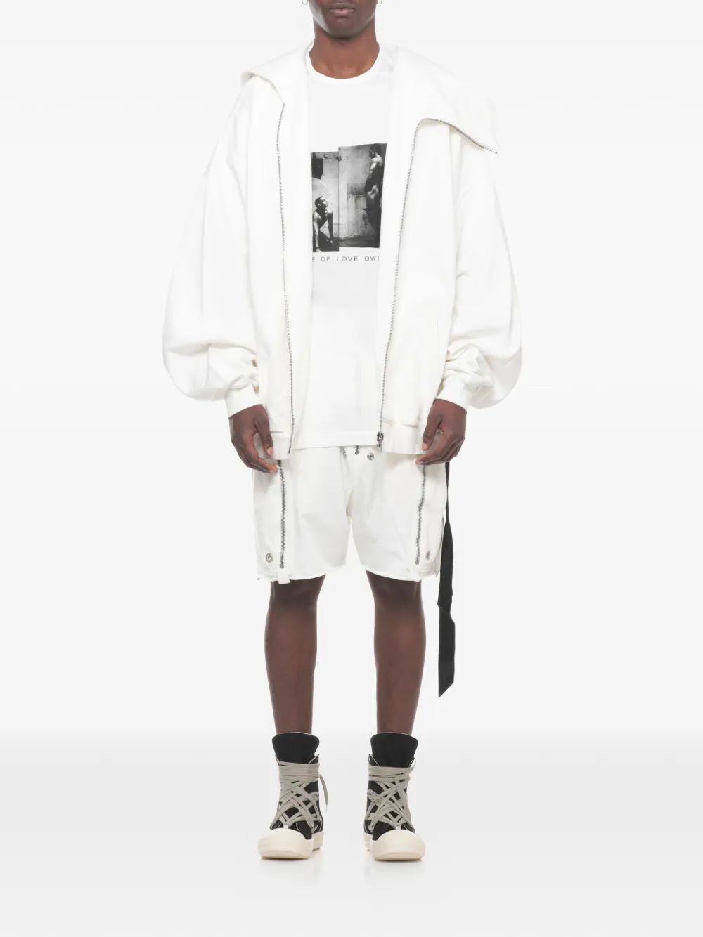 Rick Owens DRKSHDW T-shirt met print Wit