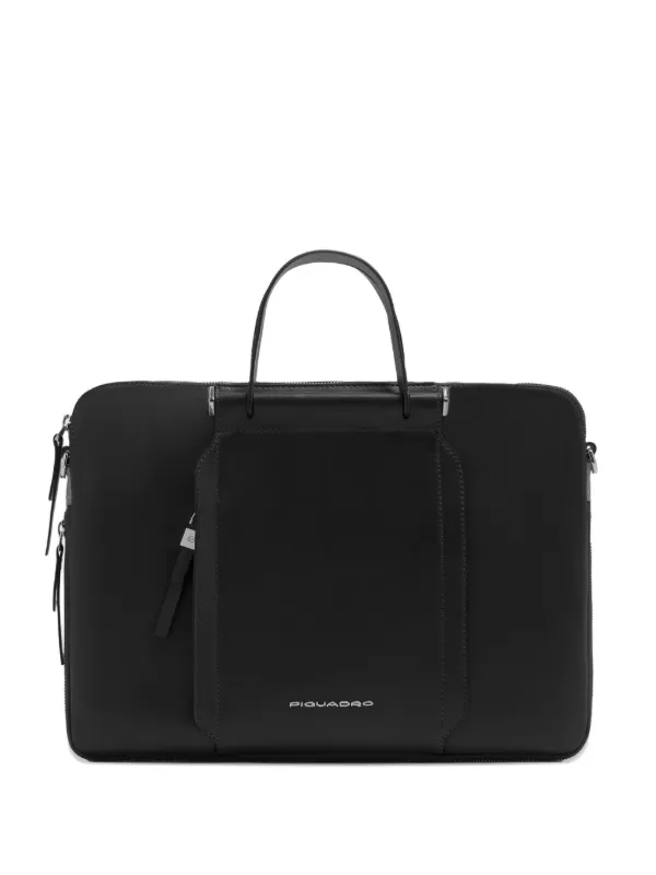 【PIQUADRO】ビジネスバッグ 黒 レザー PIQUADRO レザー PCバッグ | ブラック | FARFETCH JP