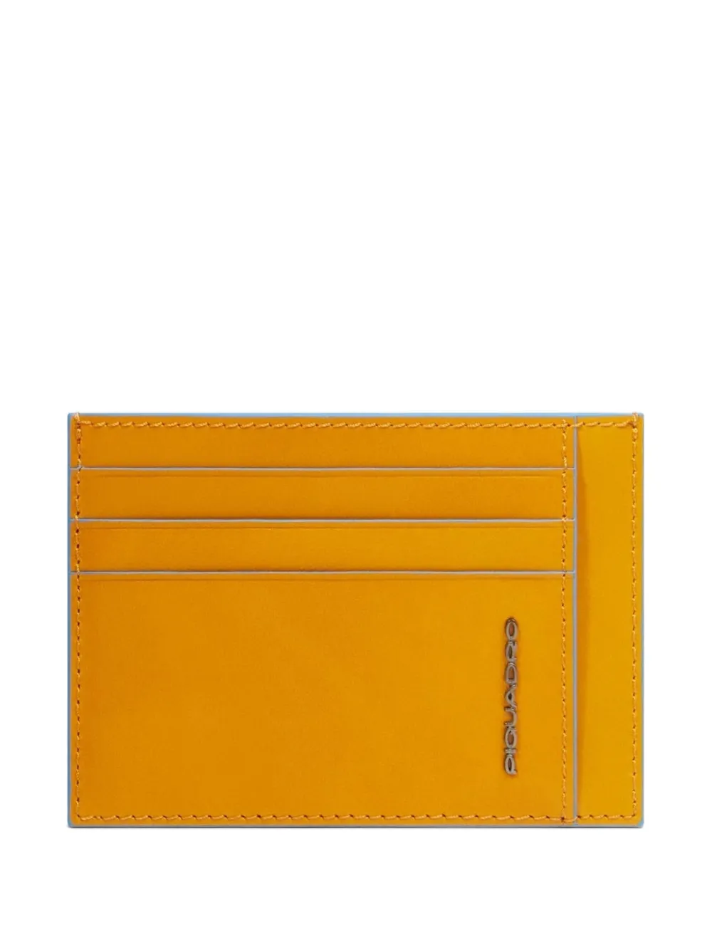PIQUADRO slim leather cardholder - Giallo
