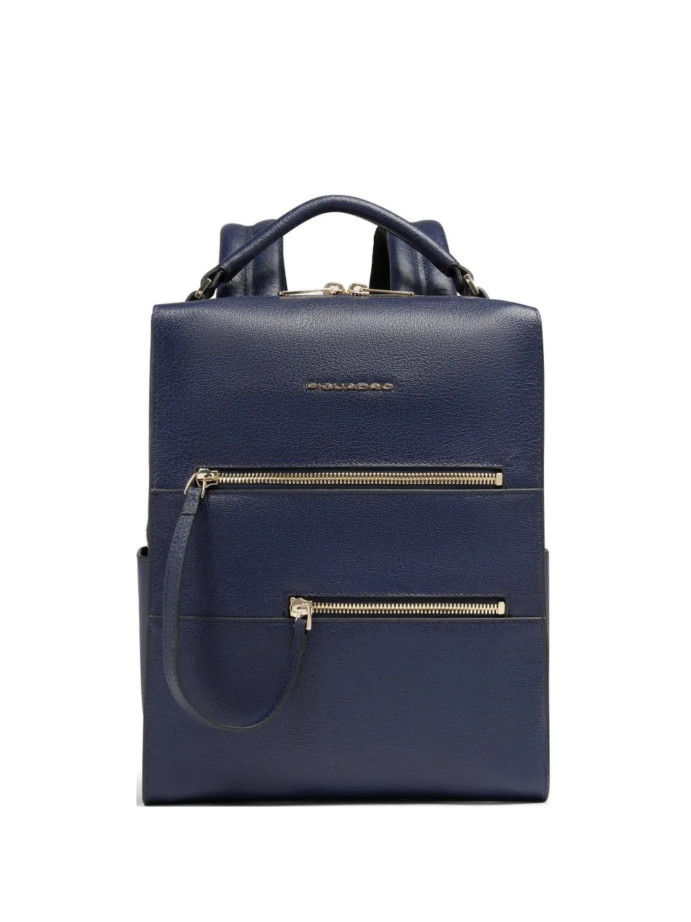 PIQUADRO leather iPad® backpack - Blu